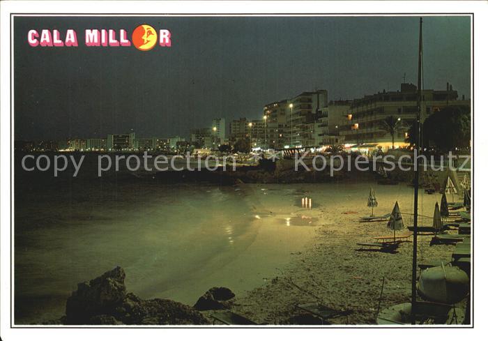 Cala Millor Mallorca Strand bei Nacht