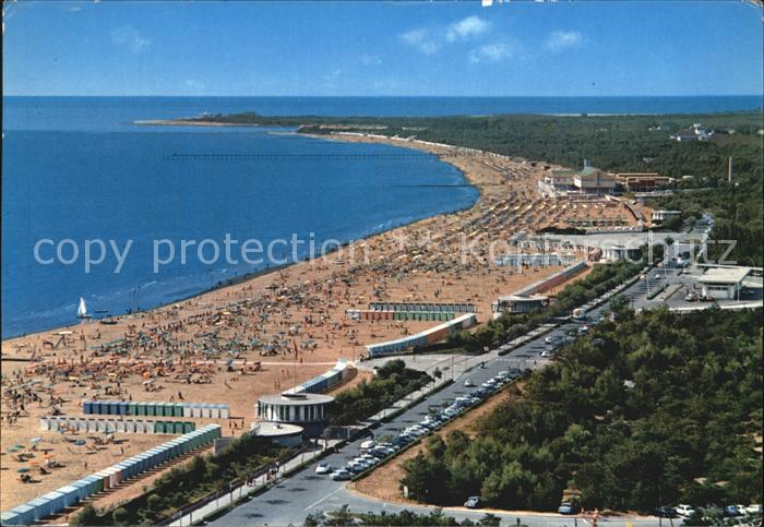Lignano Pineta Fliegeraufnahme Strand