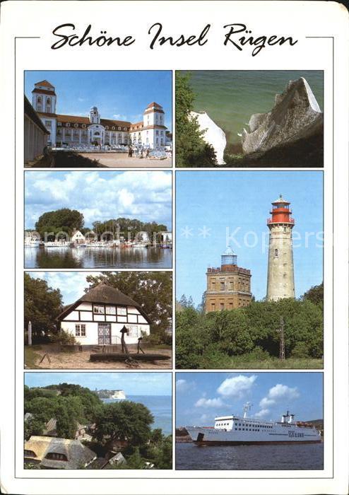 Binz Ostseebad Ruegen Wissower Klinken Leuchttuerme Kap-Arkona Moenchgutmuseum