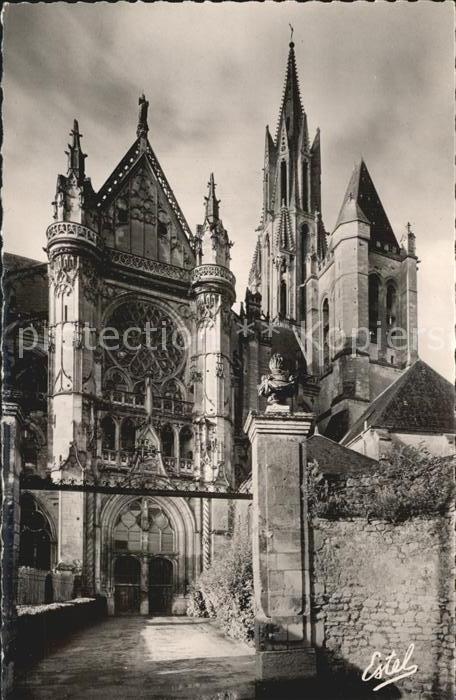Senlis Oise Cathedrale Notre Dame Facade Nord du Transept