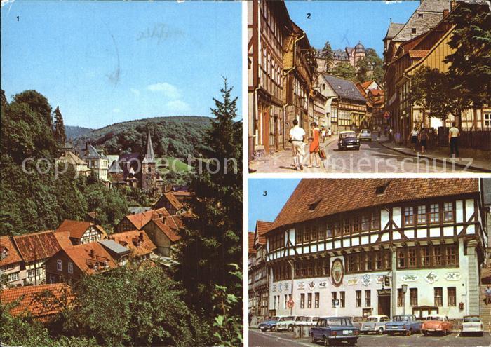 Stolberg Harz Teilansicht FDGB Erholungsheim Comenius Rathaus