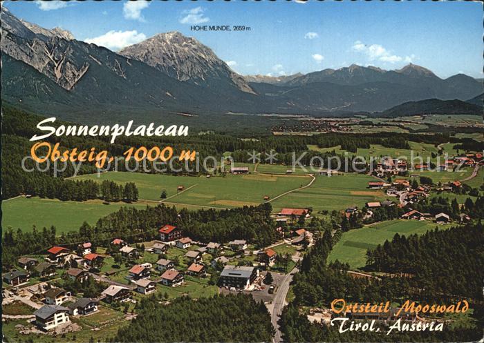Obsteig Tirol Panorama mit Hohe Munde