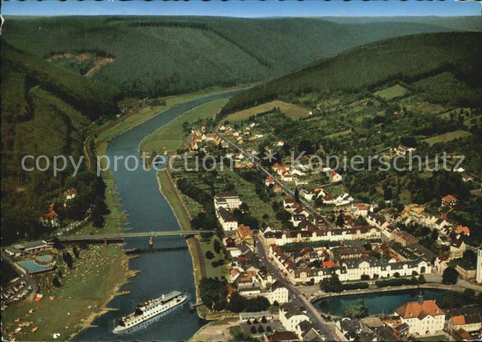 Karlshafen Bad mit Oberweser Fliegeraufnahme