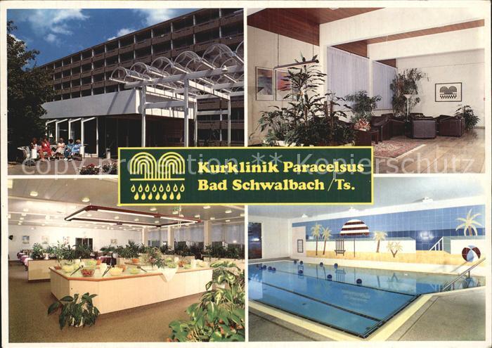 Bad Schwalbach Kurklinik Paracelsus Empfangshalle Speisesaal Schwimmbad