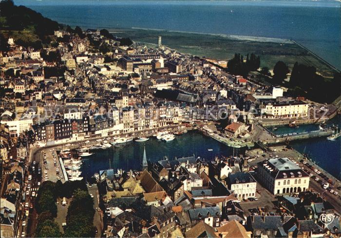 Honfleur Vue generale aerienne du Port