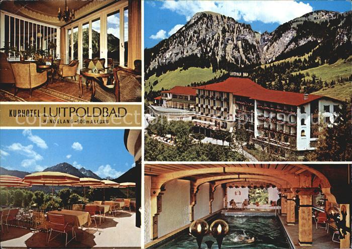 Hindelang Kurhotel Luitpoldbad Empfang Terrasse Hallenbad