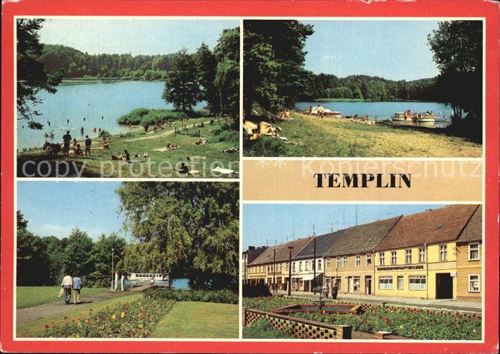 Templin Freibad Schinderkuhle am Templiner See Gleuensee Dampferanlegestelle Tha
