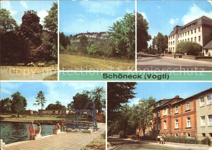 Schoeneck Vogtland Alter Soell Teilansicht Krankenhaus Freibad Kinderkurheim