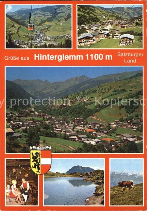 Hinterglemm Saalbach Seilbahn Panorama Trachten Bergsee Kuh