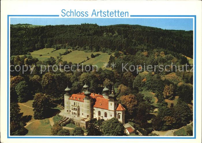 Artstetten-Poebring Schloss Artstetten Fliegeraufnahme