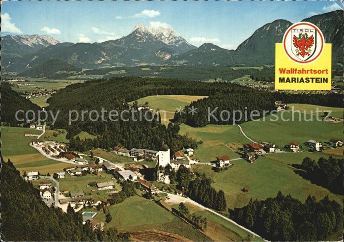 Mariastein Tirol Panorama Schloss Kapellen Fliegeraufnahme