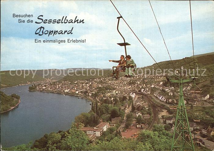 Boppard Rhein Panorama Sesselbahn