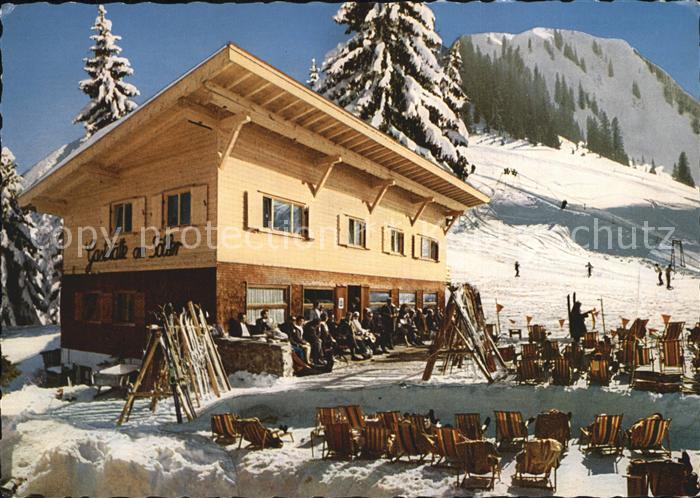 Oberstdorf Gaststaette Berghaus am Soller Terrasse