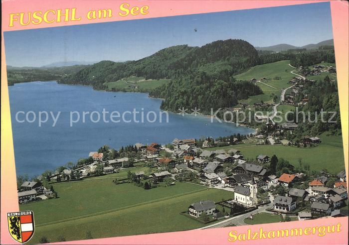 Fuschl See Salzkammergut Fliegeraufnahme