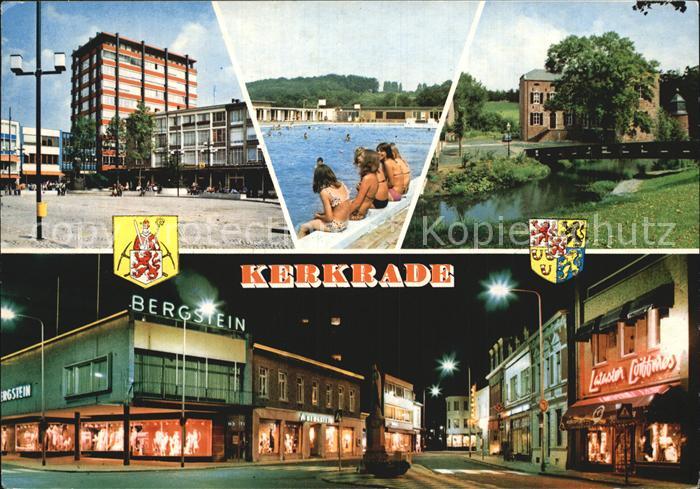 Kerkrade Teilansichten Schwimmbad Nachtaufnahme