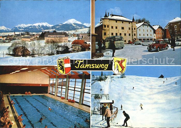 Tamsweg Lungau Ortsansichten Hallenbad Skilift