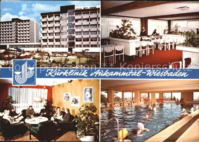 Wiesbaden Kurklinik Aukammtal Gast und Aufenthaltsraum Hallenbad