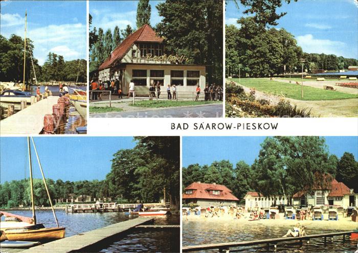 Bad Saarow-Pieskow Bootsanlegestelle HOG Pechhuette Erich Weinert Platz Strandba
