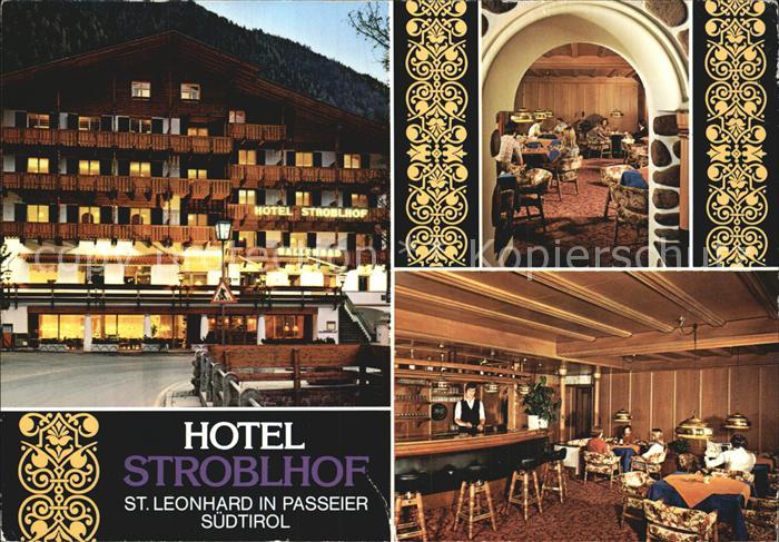 St Leonhard Passeier Hotel Stroblhof Gastraum Bar