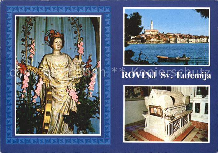 Rovinj Istrien Panorama Sarkofag Sv Eufemije