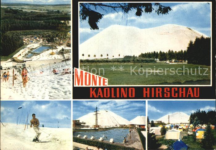 Hirschau Oberpfalz Monte Kaolino Abfahrtsstrecke Duenenbad mit Campingplatz Mini