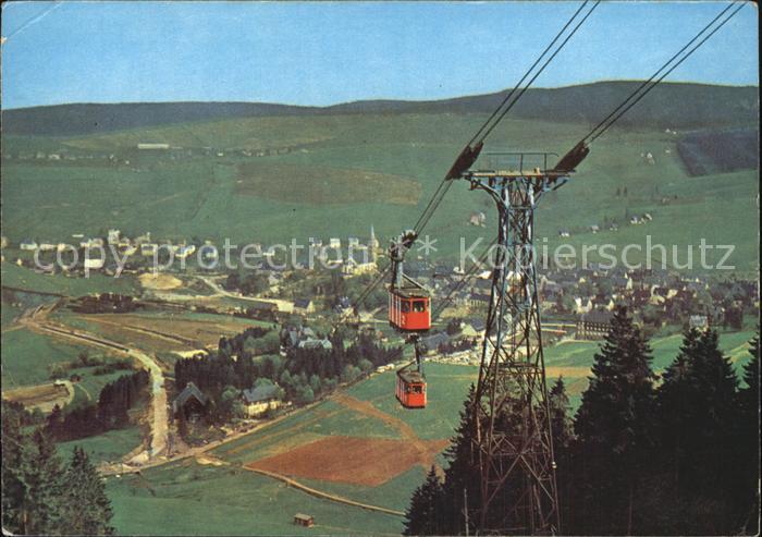 Oberwiesenthal Erzgebirge Total mit Seilbahn