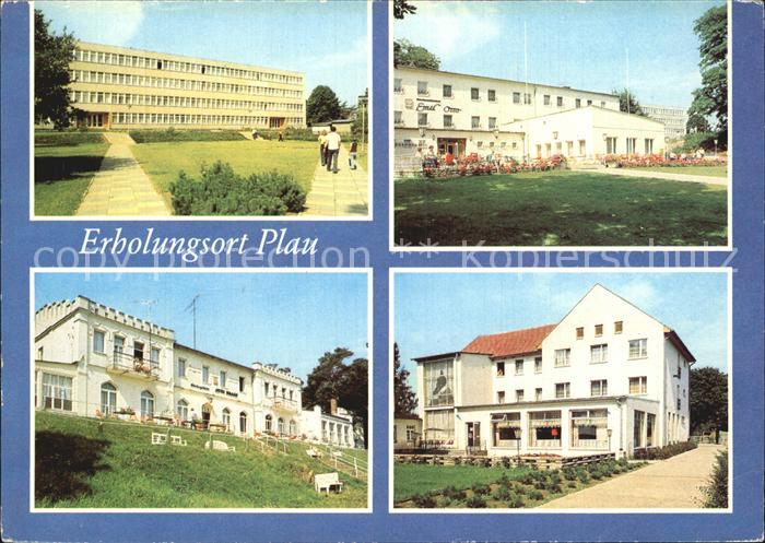 Plau Mecklenburg FDGB Erholungsheime Emil Otto Bettenhaus Otto Brass Waldheim