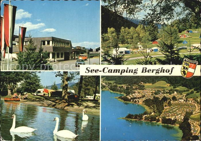 Landskron Kaernten See Camping Berghof Ossiachersee Schwanenteich