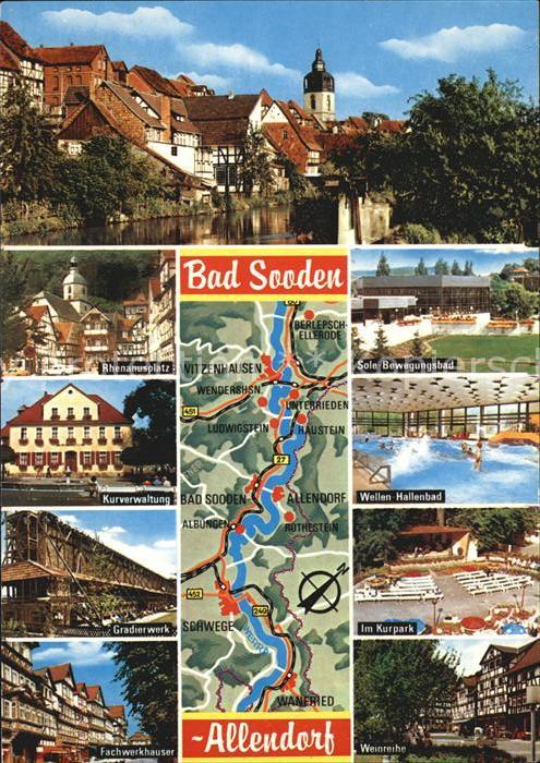 Bad Sooden-Allendorf Rhenanusplatz Bewegungsbad Kurverwaltung Wellenhallenbad Gr