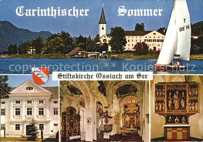 Ossiach Teilansicht Stiftskirche Inneres Altar