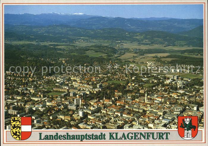 Klagenfurt Woerthersee Fliegeraufnahme