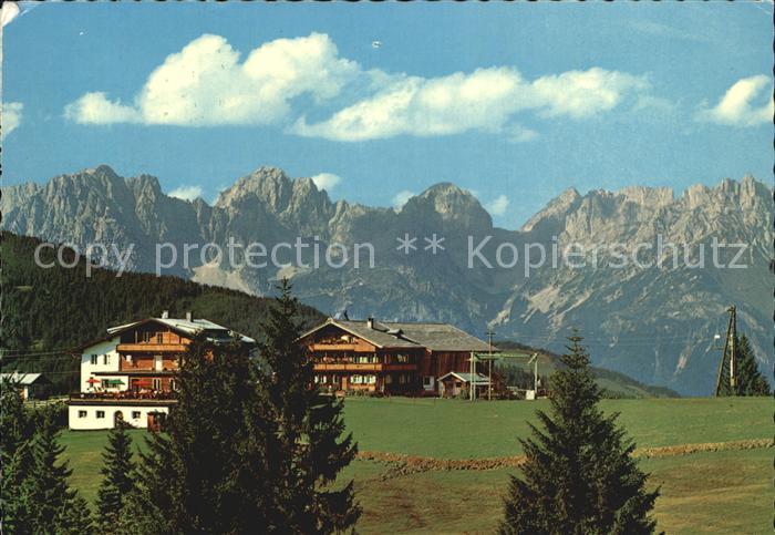Kirchberg Tirol Alpengasthof Maierl mit Wildem Kaiser