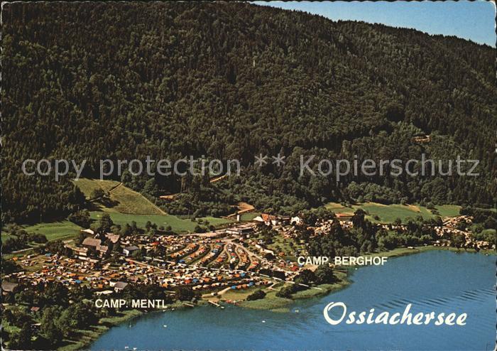 Ossiach Camping Mentl Camping Berghof Fliegeraufnahme