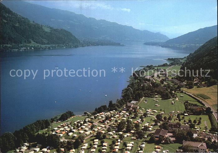 Ossiach Strand Camping Mentl Fliegeraufnahme