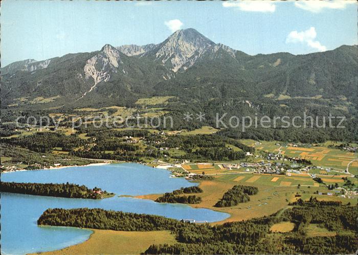 Faakersee mit Mittagskogel Fliegeraufnahme