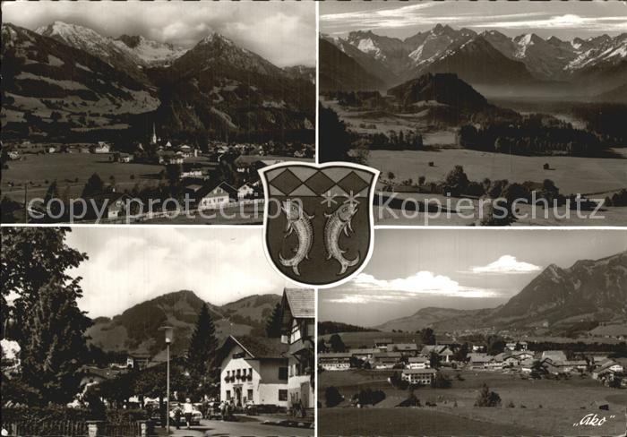 Fischen Allgaeu Teilansichten Panorama