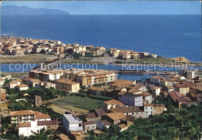 Castiglione della Pescaia Panorama mit Giorgi Bruecke
