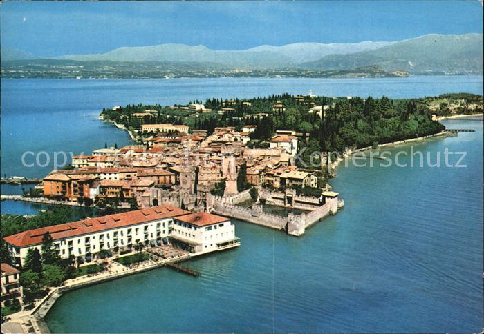 Sirmione Lago di Garda Fliegeraufnahme
