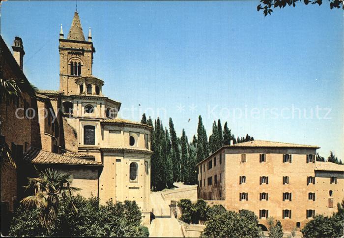Siena Abtei von Monte Oliveto Maggiore Apsis der Kirche