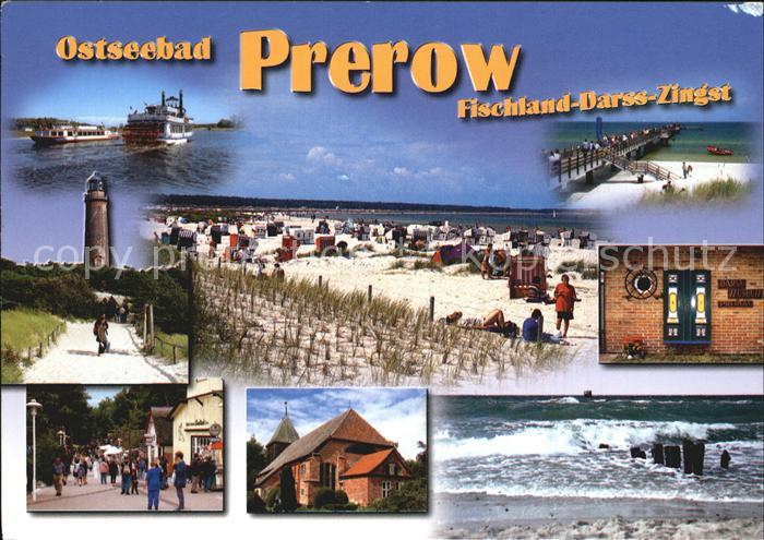 Prerow Ostseebad Leuchtturm Strand Faehre