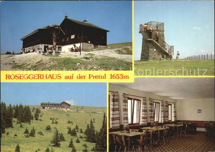 Ratten Roseggerhaus  Speiseraum Gesamtansicht Aussichtturm