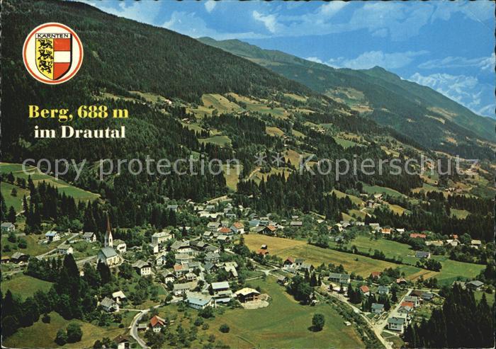 Berg Drautal Fliegeraufnahme