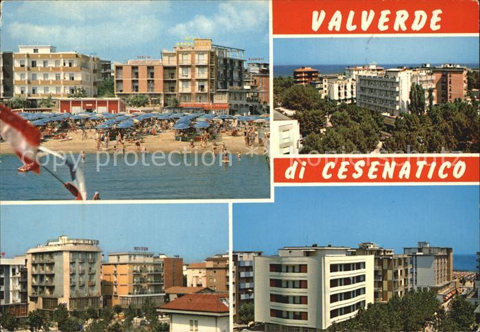 Valverde di Cesenatico Strand Hochhaeuser