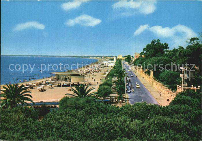 Terracina Circe Strasse vom Pinienwald gesehen