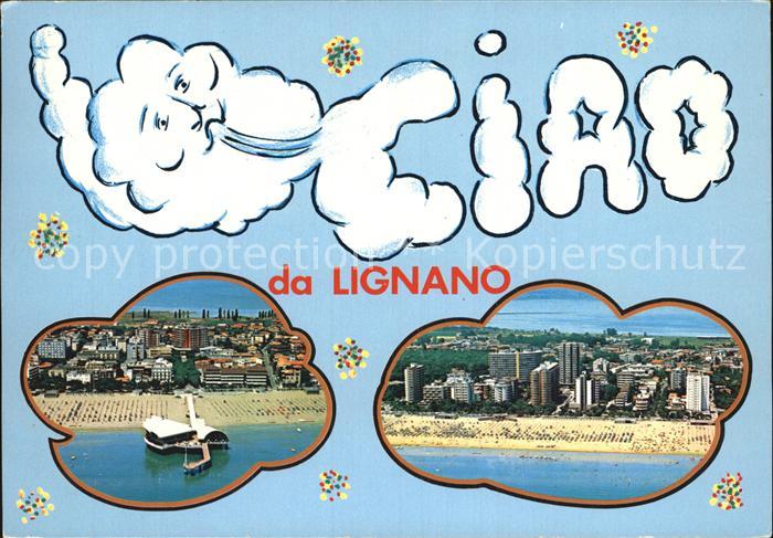 Lignano Fliegeraufnahme Strand