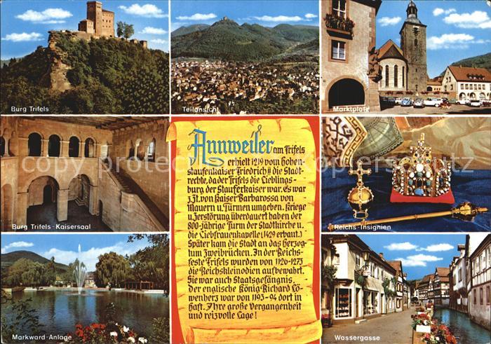 Annweiler Trifels Burg Trifels Marktplatz Kaisersaal Markward Wassergasse