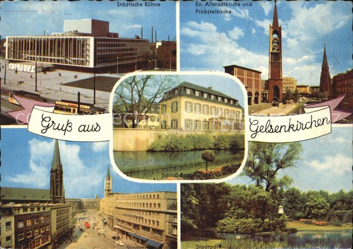 GELSENKIRCHEN NRW Staedtische Buehne Evangelische Altstadtkirche Probsteikirche