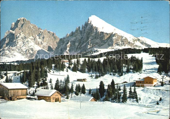 Seiser Alm Dolomiten Talstation Florian Lift Langkofer Dolomiten Winter