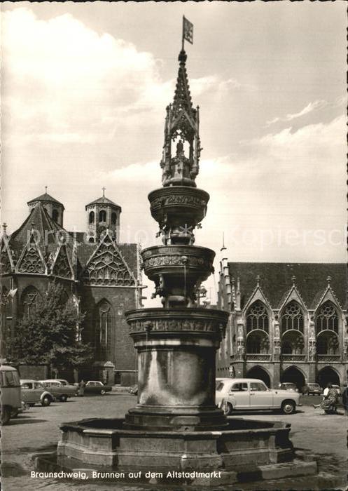 BRAUNSCHWEIG  CITY Brunnen Altstadtmarkt