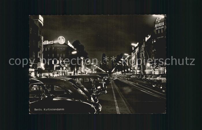BERLIN  CITY Kurfuerstendamm Nachtaufnahme